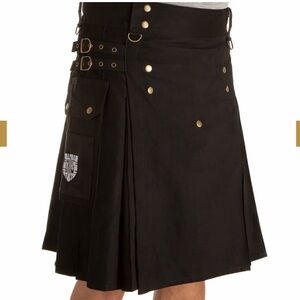Damn Near Kilt 'Em The Sport Utility Kilt Black Size Men’s S / M